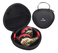 Funda para auriculares compatible con eKids WWE/BERIBES (WH202A) / JoySpark(T5) / EarFun K1/ iClever BTH27, funda negra para auriculares Bluetooth eKids (solo caja) (negro)