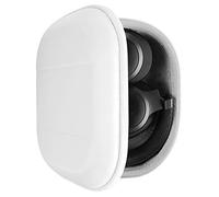 Funda para Auriculares Geekria Shield Compatible con JBL Tune 770NC/760NC/720BT/710BT, Live 500BT, Tour One M3 - Estuche de Viaje rígido de Repuesto con Almacenamiento de Cables (Blanco)