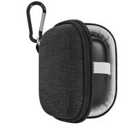 Funda para Auriculares Geekria Shield Compatible con JBL Vibe Beam 2/Buds 2, Tune 130NC/230NC/Flex Live Pro2 TWS, Estuche de Viaje rígido de Repuesto con Clip de mosquetón (Gris Oscuro)