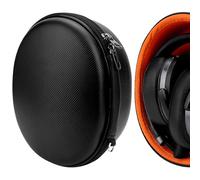 Funda para Auriculares Geekria Shield Compatible con Sennheiser PXC 550-II, HD 450BT, Momentum 3 Wireless, HD 458BT: Bolsa de Viaje rígida de Recambio con Almacenamiento de Cable (Negro)