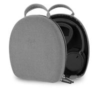Funda para Auriculares Geekria Shield Compatible con Sony WH-1000XM6/1000XM5/1000XM4, WH-CH720n y más, Bolsa de Transporte Protectora rígida de Repuesto con Almacenamiento de Cable (Microfibra Gris)