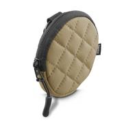 Funda para Auriculares in-Ear y Accesorios, mosquetón, Redondo, Organizador de Auriculares, Color Beige