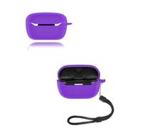 Funda para auriculares JBL Endurance Race 2, funda protectora de silicona suave yystao compatible con JBL Endurance Race 2, con cordón, a prueba de polvo, a prueba de golpes y duradera, color morado