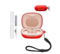 Funda para auriculares JBL Sense Lite, duradera y respetuosa con el medio ambiente, con orificios precisos y compatibilidad de carga, resistente a los golpes, tacto cómodo, color rojo