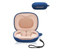 Funda para auriculares JBL Sense Lite, funda de silicona suave yystao compatible con JBL Sense LITE, con cordón, a prueba de polvo, a prueba de golpes y duradera, color azul