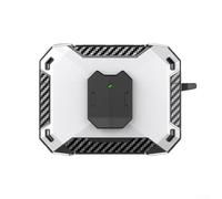 Funda para auriculares JBL WAVE BEAM2 con soporte para teléfono y clip para cinturón: bolsa de almacenamiento portátil delgada negra (blanco)