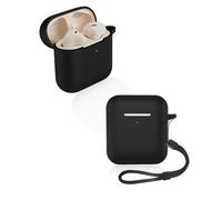 Funda para auriculares Marshall Minor IV, funda de silicona suave yystao compatible con Marshall Minor IV, con cordón, a prueba de polvo, antigolpes y duradera, color negro