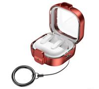 Funda para auriculares para Galaxy para auriculares 4 Travel Ready (rojo) | Plástico ABS de alta calidad, para carcasa resistente a los impactos, arañazos para prueba, varios colores, larga duración