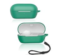 Funda para auriculares Sony WF-C710N, funda de silicona suave con correa para el cuello, agradable al tacto y duradera, color verde