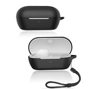 Funda para auriculares Sony WF-C710N, funda de silicona suave con correa para el cuello, agradable al tacto y duradera, color negro