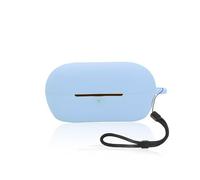 Funda para auriculares Sony WF-C710N, funda de silicona suave yystao con cordón para el cuello, agradable al tacto y duradero, color azul