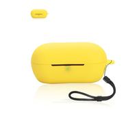 Funda para auriculares Sony WF-C710N, funda de silicona suave yystao con correa para el cuello, agradable al tacto y duradera, color amarillo