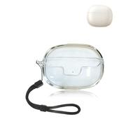 Funda para auriculares UGREEN HiTune S3, funda de silicona suave yystao compatible con UGREEN S3, con cordón, a prueba de polvo, a prueba de golpes y duradera, transparente