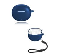 Funda para auriculares VIVO TWS Air3 Pro, funda de silicona suave yystao compatible con VIVO TWS Air3 Pro, con cordón, a prueba de polvo, a prueba de golpes y duradera, color azul