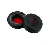 Funda para auriculares Voyager Focus UC B825 4210 4220 - Orejeras de cuero con proteína con sensación de gel refrescante para una mejor calidad de sonido, negro y azul, 8 x 8 cm (negro rojo)