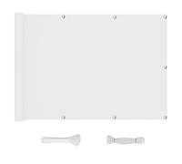 Funda para balcón exterior, 120 x 400 cm, resistente a los rayos UV, resistente a la intemperie, para patio, jardín, terraza, balcón, color blanco, para una mayor protección y estilo