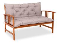 Funda para Banco con Respaldo Crema Moteado 100x110x8cm