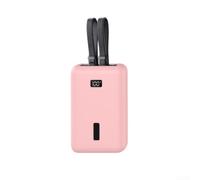 Funda para banco de energía Anker Zolo 20000mAh - Parachoques de silicona flexible para viaje de 45 W para batería - Carcasa suave antiarañazos (rosa)