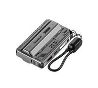 Funda para Banco de Energía DIY 21700 PD de 20 W, Carga Rápida, Cable Desmontable, Banco de Energía Desmontable Sin Batería, Gris.