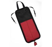 Funda para baqueta, con asa, portátil, tela Oxford resistente al agua, 5 colores, para kit de batería y soporte de música para estudiantes o principiantes. (rojo)