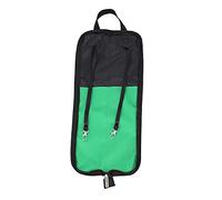 Funda para baqueta, con asa, portátil, tela Oxford resistente al agua, 5 colores, para kit de batería y soporte de música para estudiantes o principiantes. (verde)
