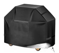 Funda para Barbacoa de 90/120/140/160 cm, Funda Superior para Barbacoa de Gas Weber Genesis Serie 300, Fundas Impermeables para Barbacoas de Exterior 600D para Brinkmann,Negro,165x61x112cm