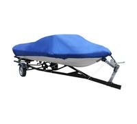 Funda para Barco Cubierta de Barco remolcable Tela 210D, 14-16/16-18/17-19/20-22 pies, Impermeable, Pesca, esquí, lancha rápida, yate Lona Anti-UV(Blue 540 x 290cm)