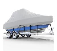 Funda para Barco de Consola Central, Funda para Barco con Capota rígida/Techo rígido, Funda Impermeable Oxford de Grado Marino para embarcaciones Pesadas