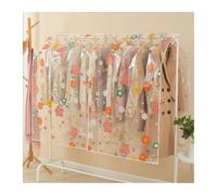 Funda para barra de ropa Funda protectora for ropa con diseño de flores dibujos animados, for tendedero dormitorio, gruesa, for perchero, universal(Color 9-180x120cm)