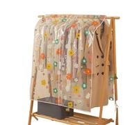 Funda para barra de ropa Funda protectora for ropa con diseño de flores dibujos animados, for tendedero dormitorio, gruesa, for perchero, universal(Color 2-60x120cm)