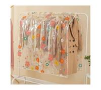 Funda para barra de ropa Funda protectora for ropa con diseño de flores dibujos animados, for tendedero dormitorio, gruesa, for perchero, universal(Color 6-110x120cm)