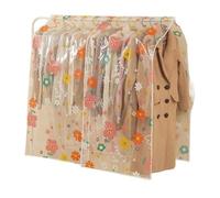 Funda para barra de ropa Funda protectora for ropa con diseño de flores dibujos animados, for tendedero dormitorio, gruesa, for perchero, universal(Color 7-130x120cm)