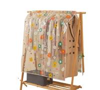 Funda para barra de ropa Funda protectora for ropa con diseño de flores dibujos animados, for tendedero dormitorio, gruesa, for perchero, universal(Color 3-80x120cm)