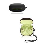 Funda para Baseus Bass BF1 Auriculares yystao Funda de Silicona Suave Compatible con Baseus Bass BF1 con Correa para el Cuello a Prueba de Polvo Resistente a Golpes y Duradero, Negro