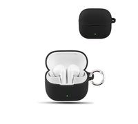 Funda para Baseus Bass BP1 NC Wireless Headphones,daunke Soft Silicona, Funda de Silicona Suave Funda para la Piel con Hebilla Redonda, Protección Completa, Negro