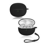 Funda para Baseus Bowie MC1 Pro Auriculares yystao Funda de Silicona Suave Compatible con Baseus MC1 Pro Con Correa Para Collar, A Prueba de Polvo, Resistente a Golpes y Durable, Negro