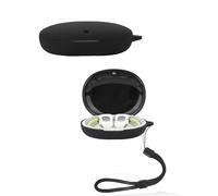 Funda para Baseus Eli Series Sport 1 Auriculares, yystao Funda de Silicona Suave Compatible con Baseus Eli Series Sport 1, con Cordón, A Prueba de Polvo, Resistente a Golpes y Duradero, Negro
