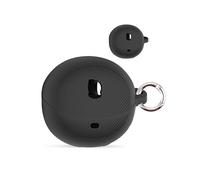 Funda para Baseus Inspire XP1 Wireless Headphones,daunke Soft Ondulado Silicona Funda Protectora Piel con Hebilla Redonda, Resistente a Golpes y Resistente a las Caídas, Protección Completa, Negro