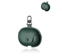 Funda para Baseus MC1 Pro Wireless Earbuds, yystao PU Cuero Funda Compatible con Baseus MC1 Pro, con mosquetón, a prueba de polvo, a prueba de golpes y duradera