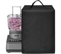 Funda para batidora de pie, impermeable, protector contra el polvo para Kenwood Chef - Protector de electrodomésticos de tela Oxford con bolsillos de almacenamiento - Negro 26 x 20 x 37 cm