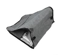 Funda para batidora de tela Oxford con bolsillos de almacenamiento, protector de polvo gris lino para encimera de cocina, plegable y fácil de limpiar