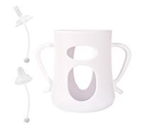 Funda para biberón, funda de silicona para biberón, funda protectora para biberón, cubierta de botella de grado alimenticio con pico de pato y tubos para beber para una solución segura y a prueba de