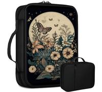 Funda para Biblia, Mariposas, flores, luna llena