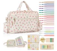 Funda para Biblia para mujer, organizador de material de estudio bblico, bolsas grandes para Biblias, estuche de pana para nias, regalos cristi