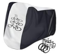 Funda para bicicleta para 3 bicicletas, de alta calidad, impermeable, 210D, para bicicletas, lona de bicicleta, funda protectora de 200 x 105 x 110 cm, resistente al desgarro, protección solar para