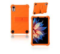Funda para Blackview Zeno 1/TechLife Pad Lite Tablet de 8 pulgadas 2025 Última yystao Niños Funda de Silicona Suave Soporte Ajustable (Naranja)