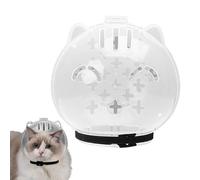 Funda para boca de gato con hocico transparente - Gatito ajustable -Astronauta - Protector de casco para evitar mordeduras y cuidado de mascotas, herramienta de afeitar para animales pequeños, claro