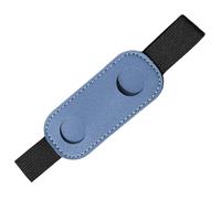 Funda para bolígrafos, con banda elástica, de piel sintética, para carpetas, cuadernos, diario, funda de piel sintética, banda elástica para diarios, Blue