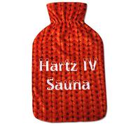 Funda para bolsa de agua caliente con funda de impresión fotográfica para todo tipo de botellas de agua caliente de 2 litros, en muchas variaciones (selección: Hartz IV)