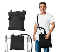 Funda para bolsa de orina, bolsa de orina, 28 x 29 cm, soporte para bolsas de drenaje de orina con cremallera y correa ajustable, fácil acceso, seguro y discreto para cama de enfermería y vida